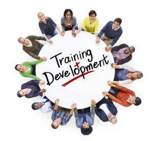 Group of People and word Training Development